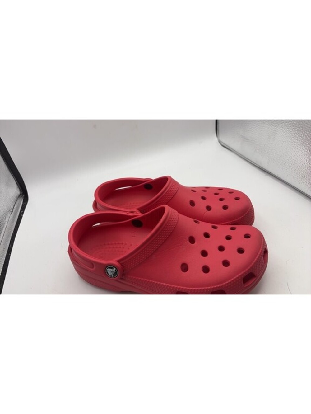 Red Crocs Classic Clog Shoes